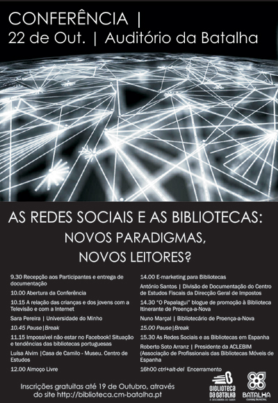 Conferência As Bibliotecas e as redes Sociais